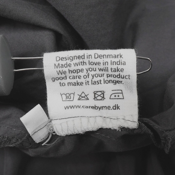 CARE BY ME Dress Womens OS Gray Lina Strap Organic Cotton Social Luxury - Picture 13 of 14